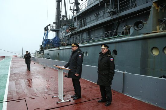 Возвращение буксира "Алтай" из экспедиции Северного флота РФ на Землю Франца-Иосифа