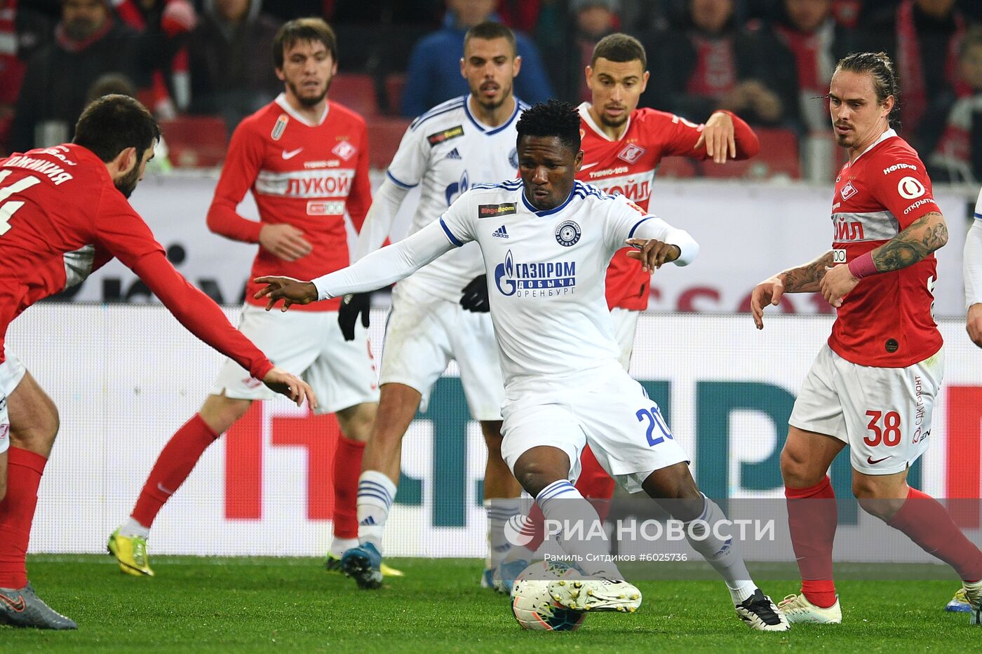 Футбол. РПЛ. Матч "Спартак" - "Оренбург"