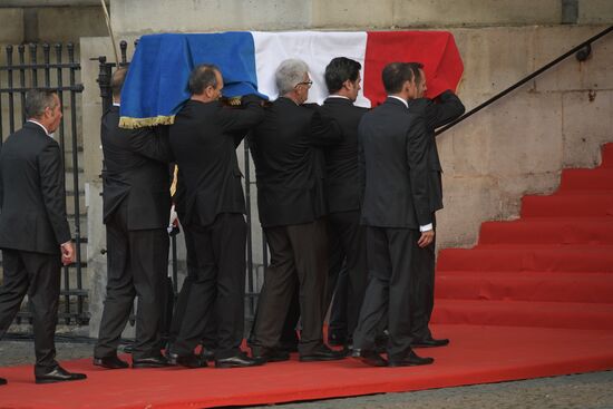 Церемония прощания с Жаком Шираком
