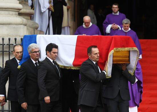 Церемония прощания с Жаком Шираком
