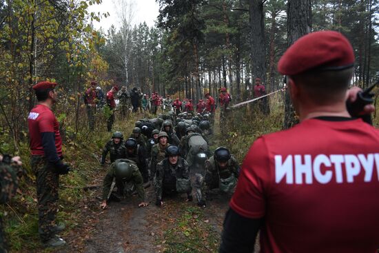 Испытания на право ношения крапового берета в Новосибирской области