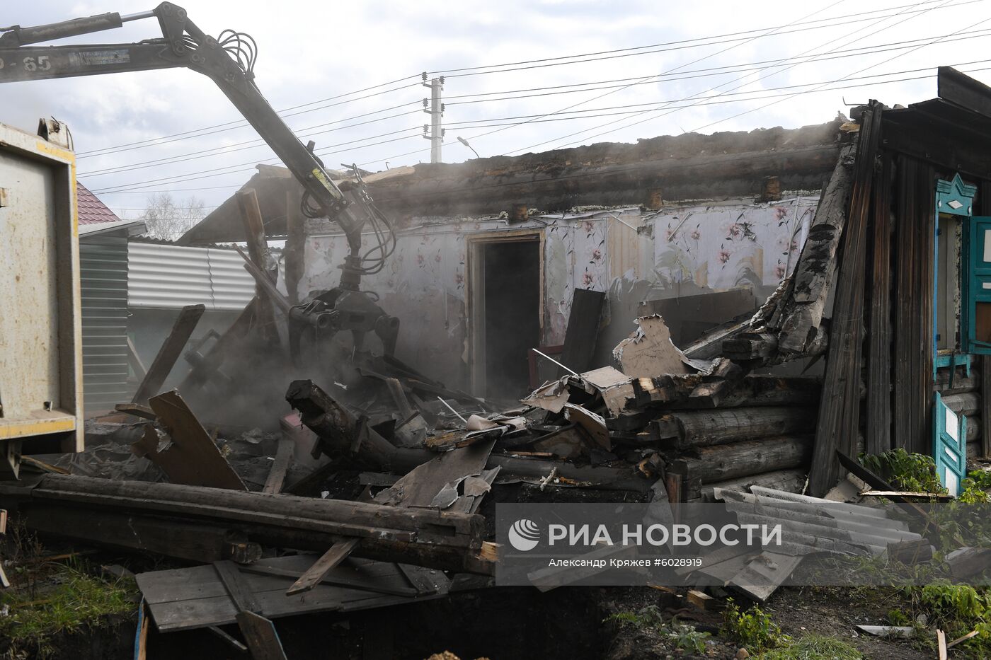 Ситуация в пострадавшем от наводнения г. Тулун