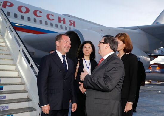 Визит премьер-министра РФ Д. Медведева на Кубу