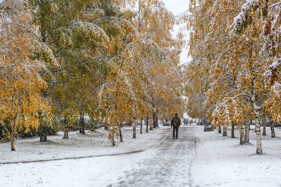 Снег в Петрозаводске