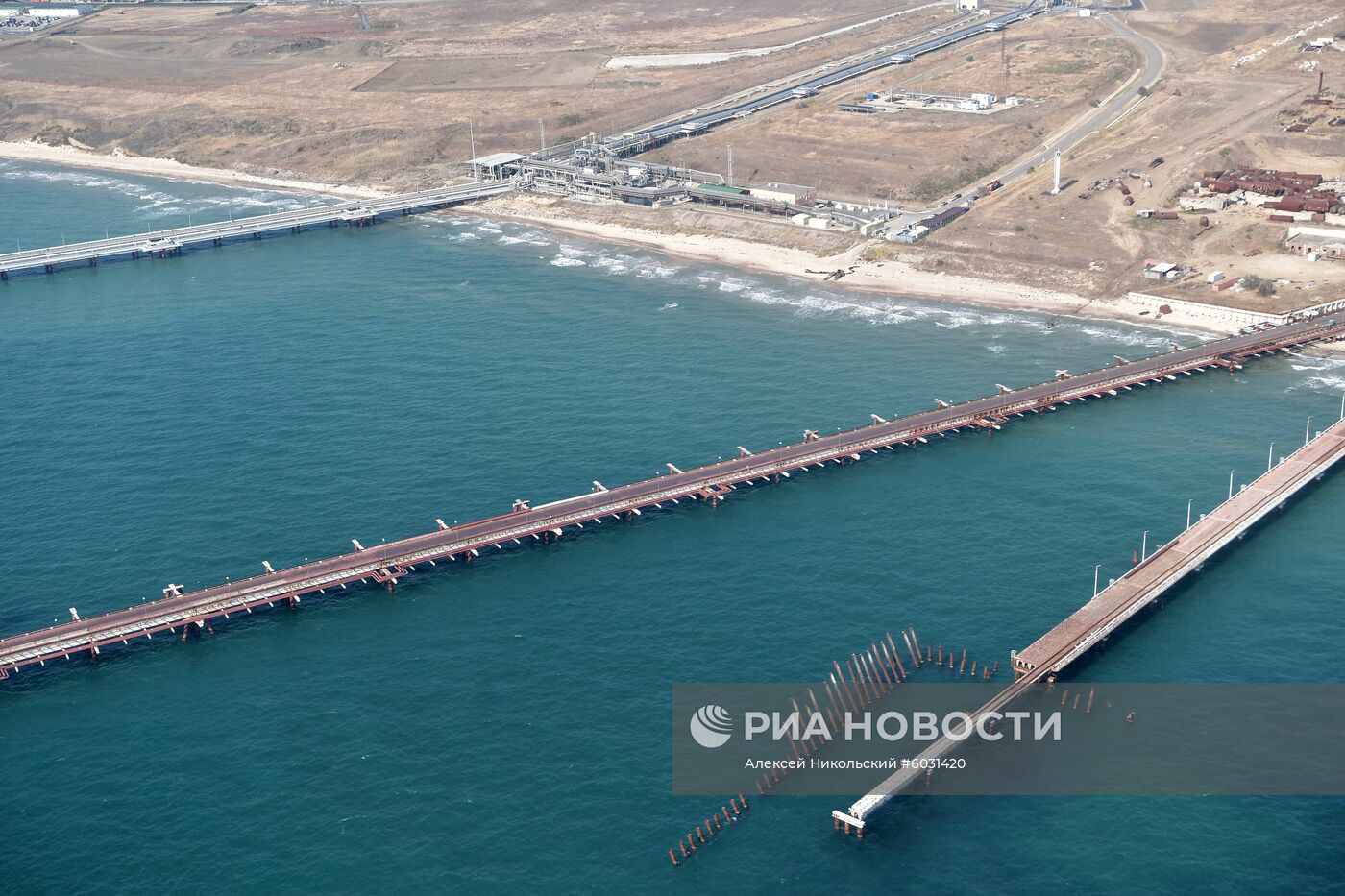 Рабочая поездка президента РФ В. Путина в Краснодарский край (Таманский полуостров)