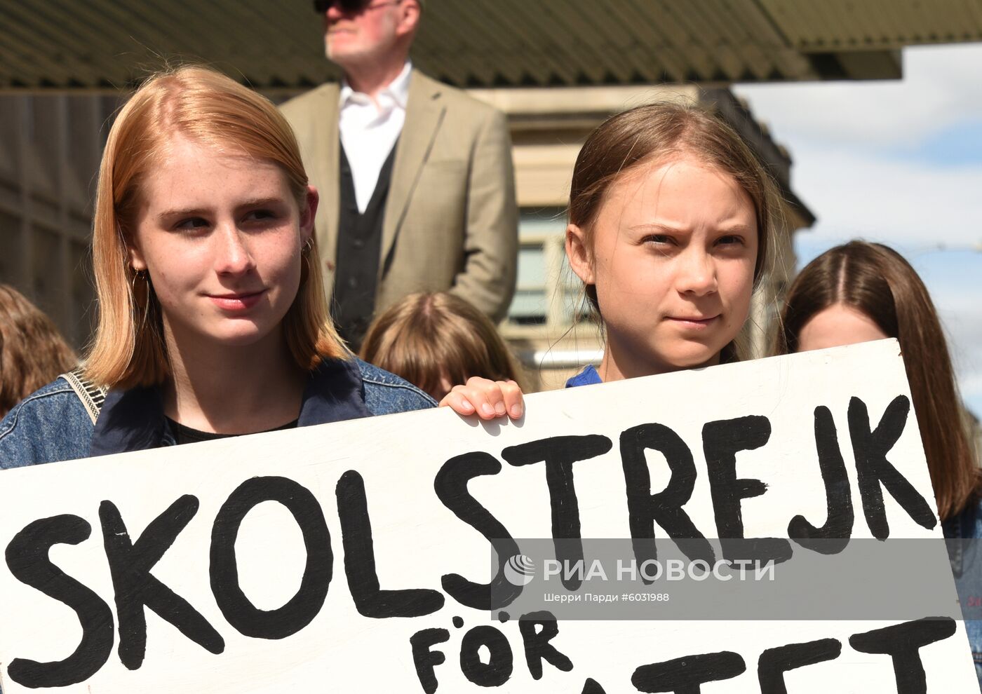 Митинг с участием экоактивистки Греты Тунберг в США