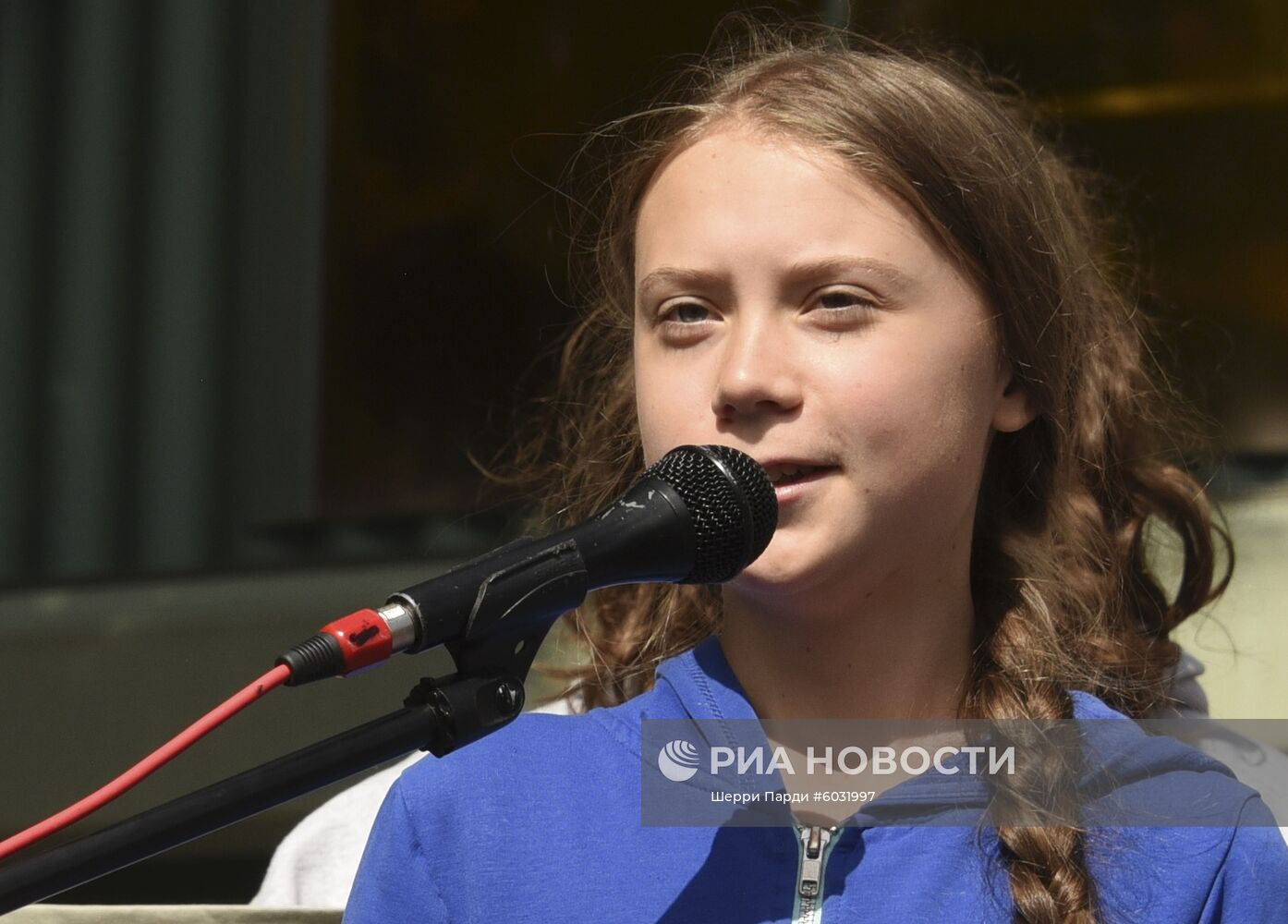 Митинг с участием экоактивистки Греты Тунберг в США