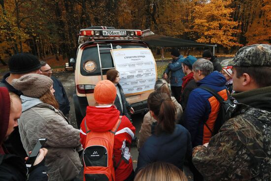 Учения добровольцев аварийно-спасательных формирований