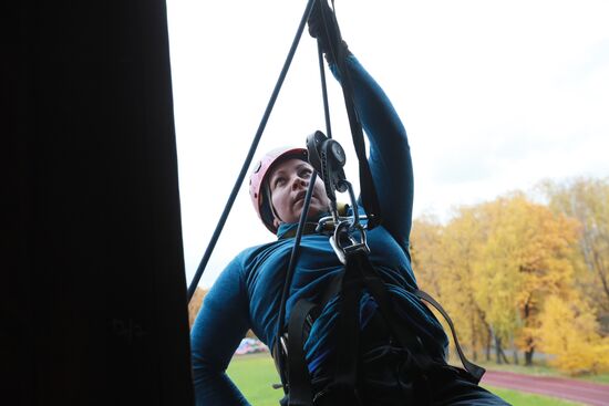 Учения добровольцев аварийно-спасательных формирований