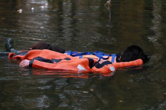 Учения добровольцев аварийно-спасательных формирований