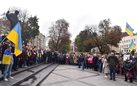 Акция националистов на Украине