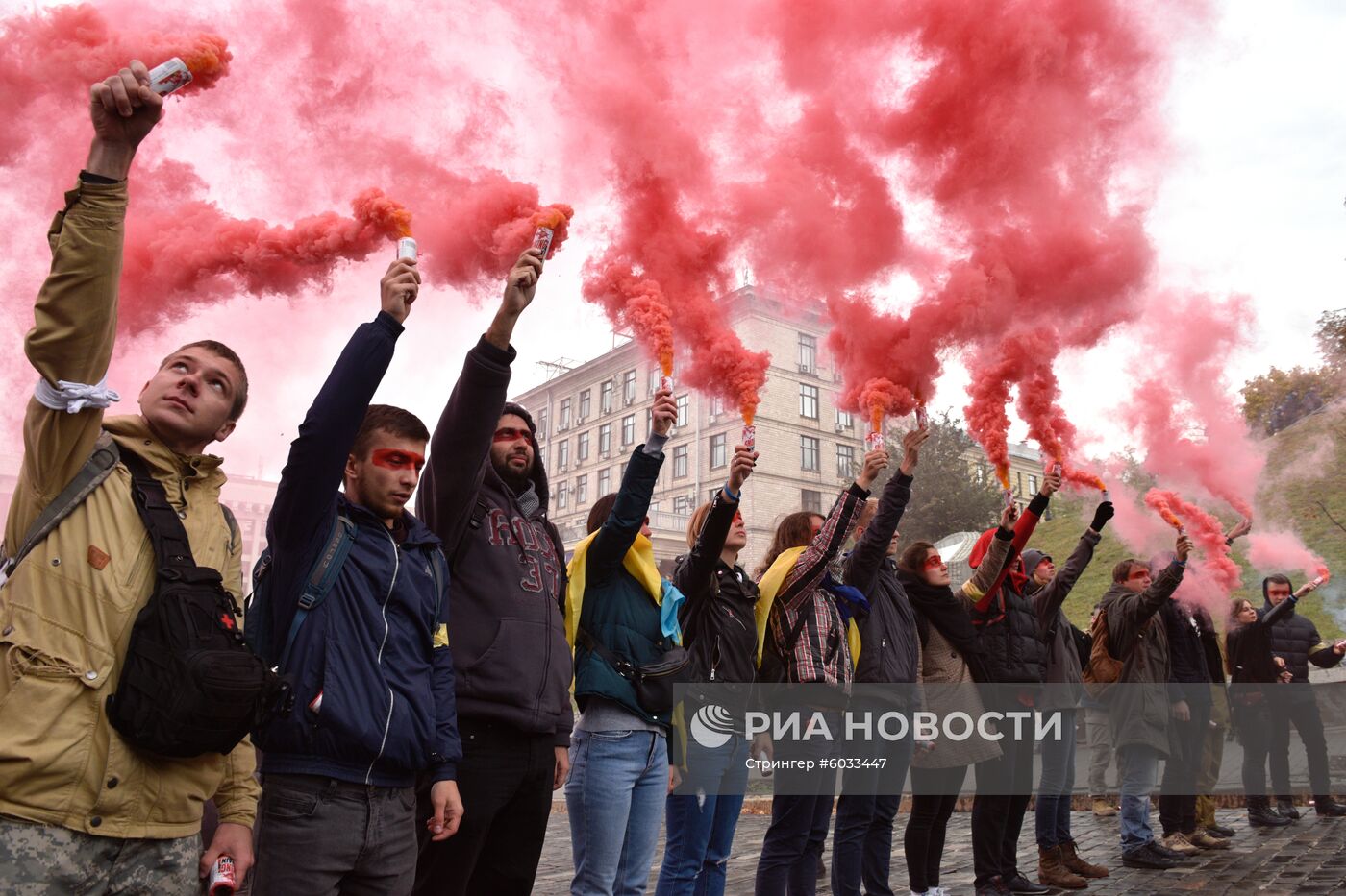 Акция националистов на Украине