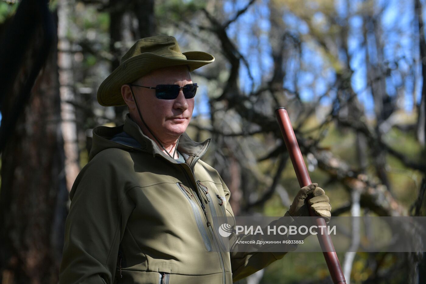 Отдых президента РФ В. Путина в Сибири