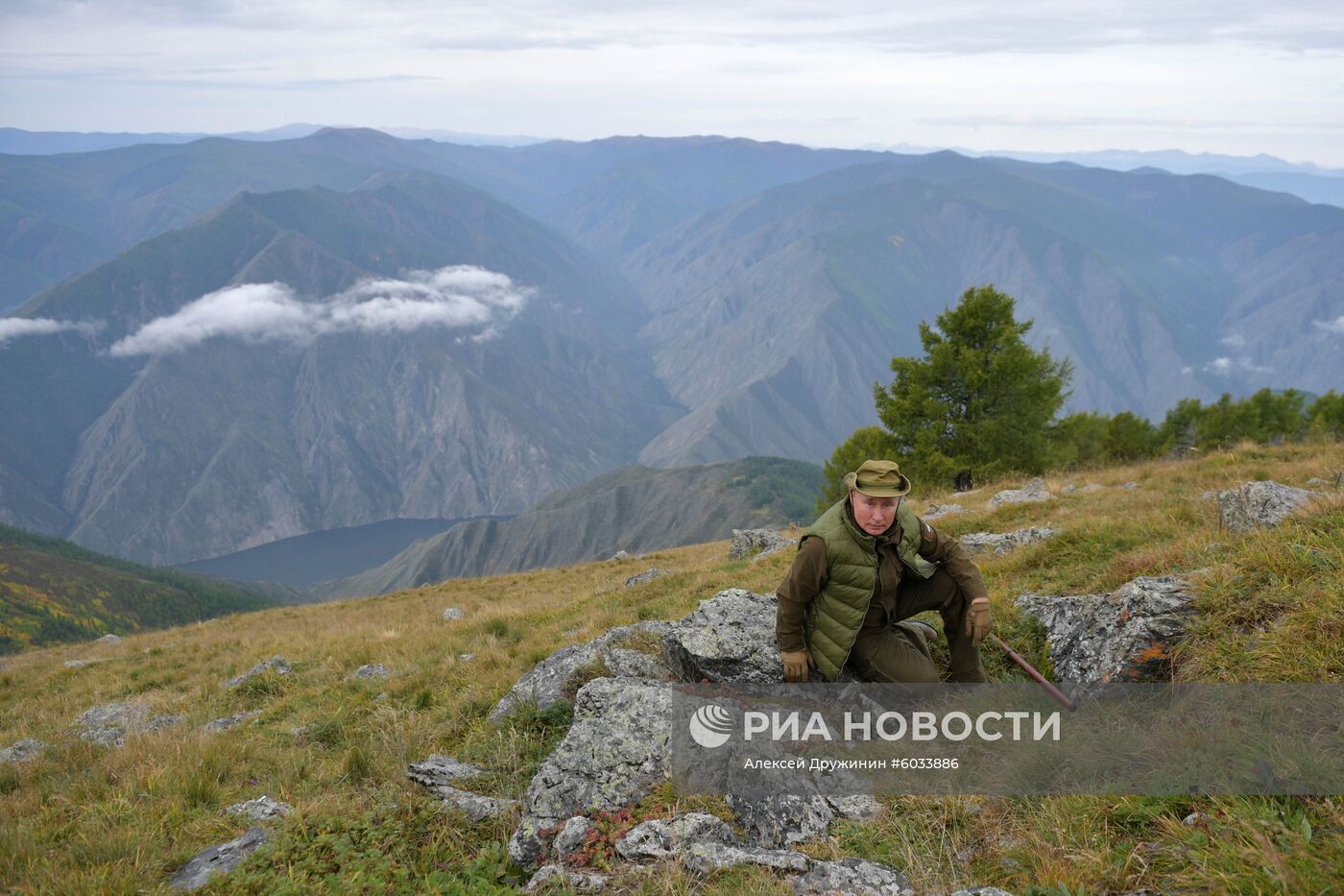 Отдых президента РФ В. Путина в Сибири