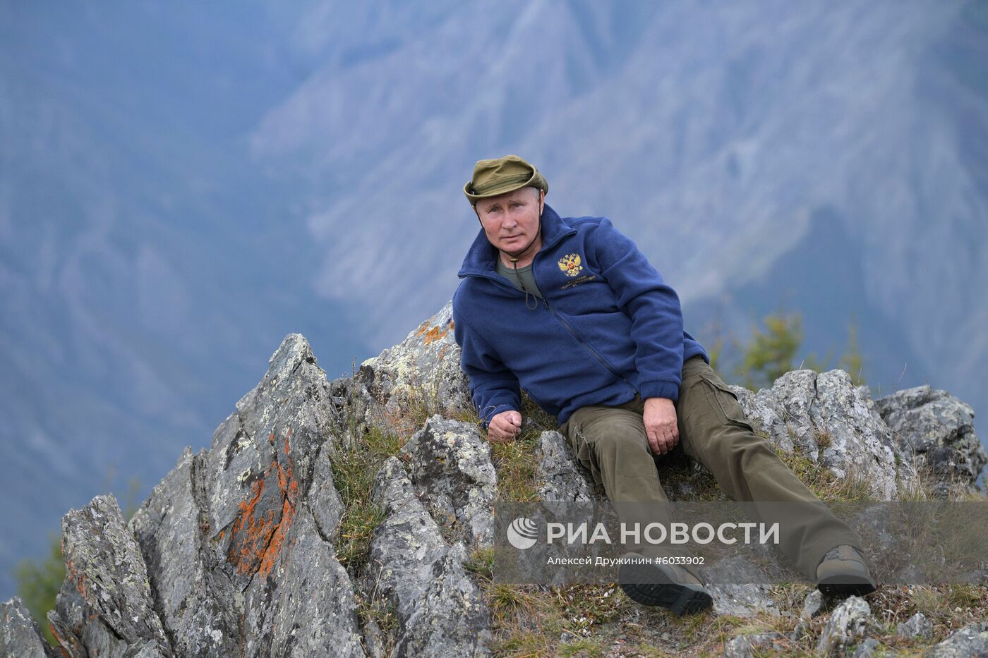 Отдых президента РФ В. Путина в Сибири