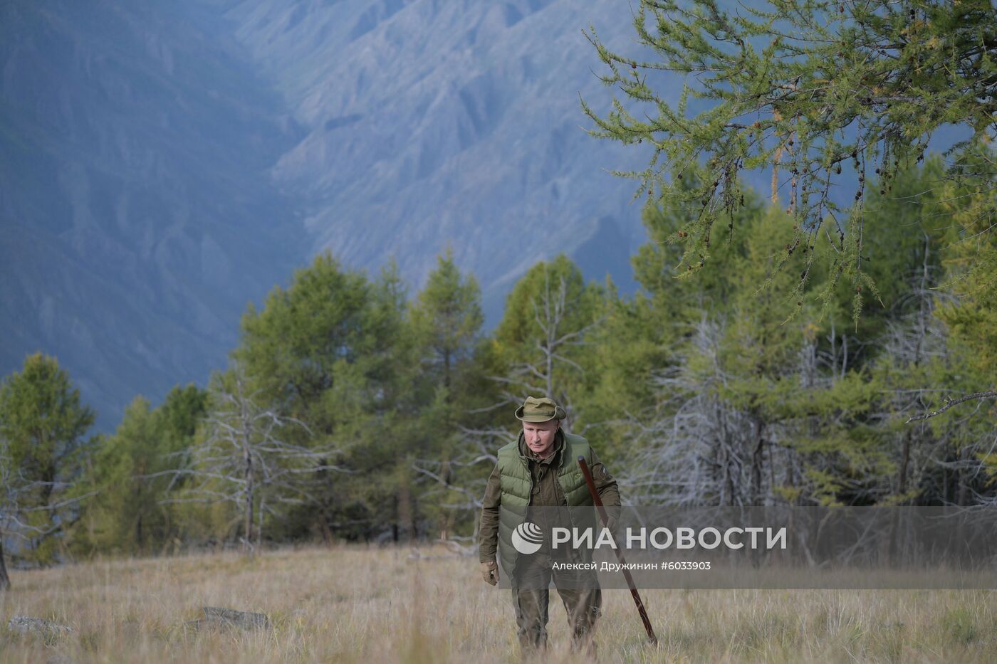 Отдых президента РФ В. Путина в Сибири