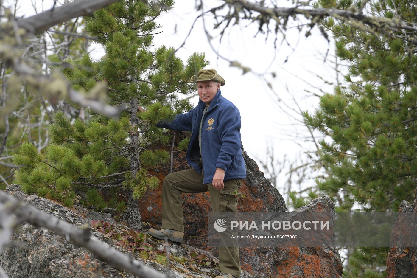 Отдых президента РФ В. Путина в Сибири