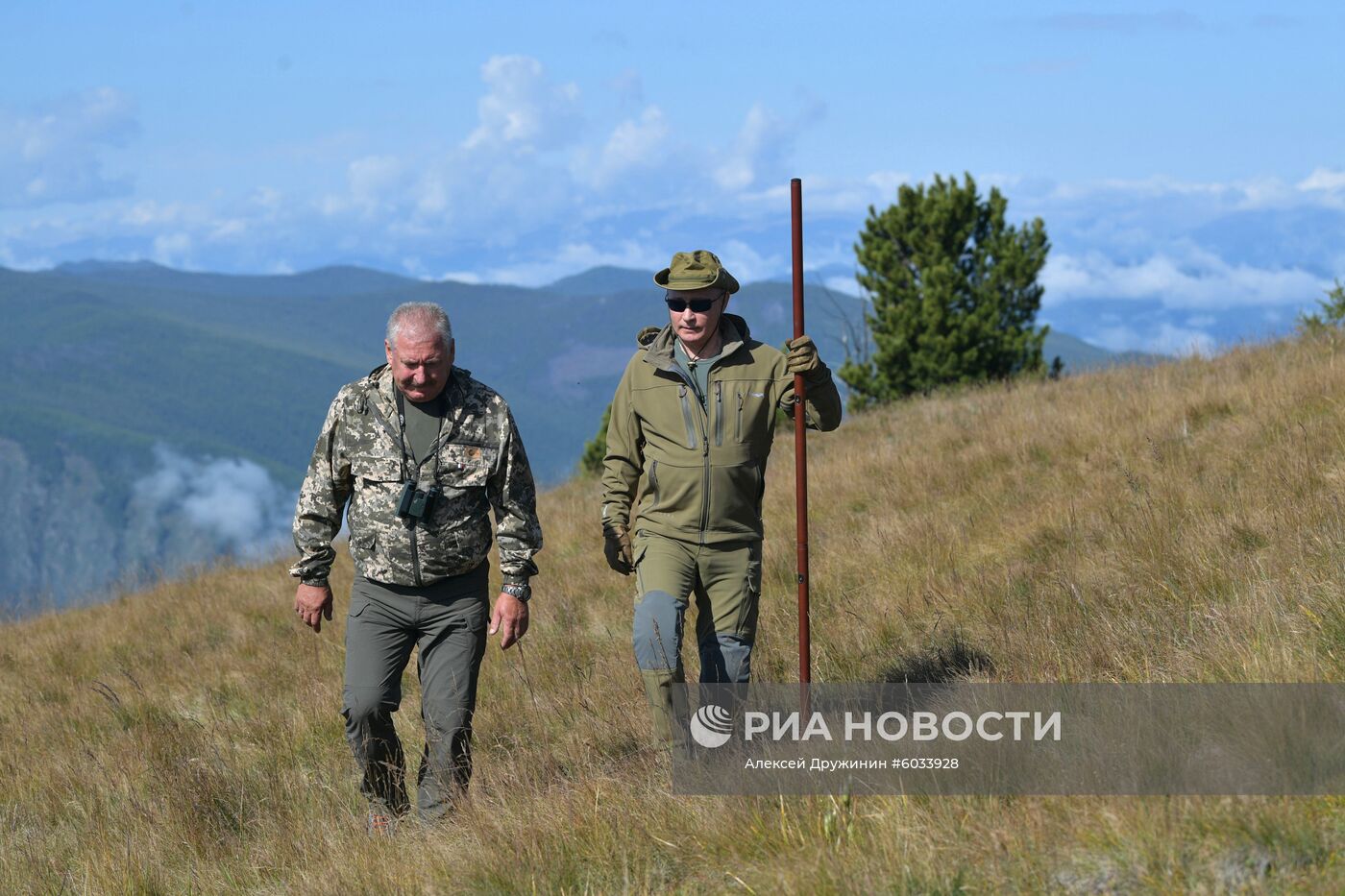 Отдых президента РФ В. Путина в Сибири