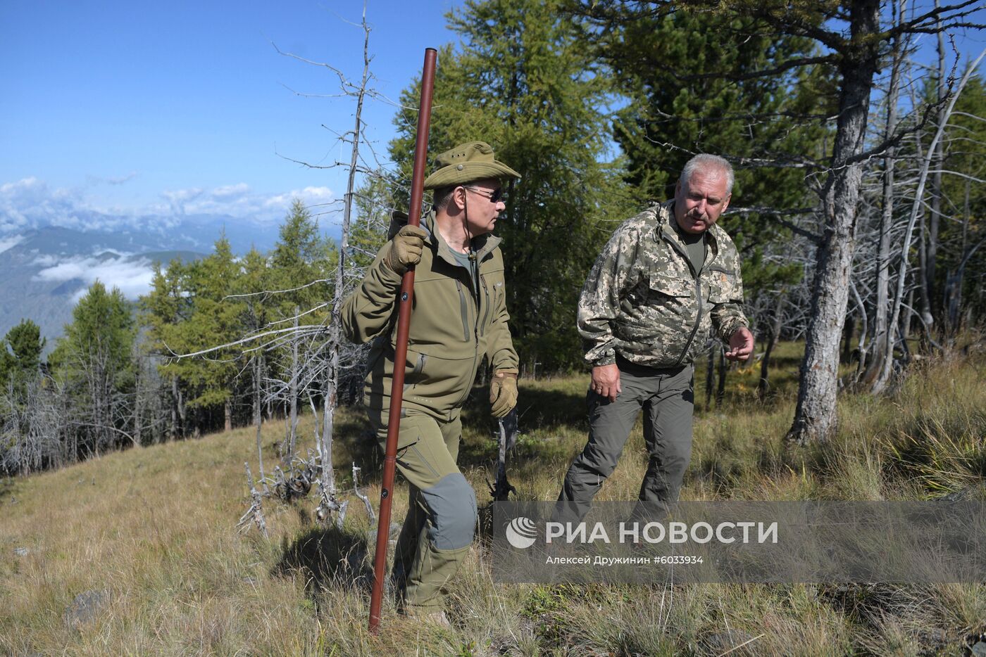 Отдых президента РФ В. Путина в Сибири