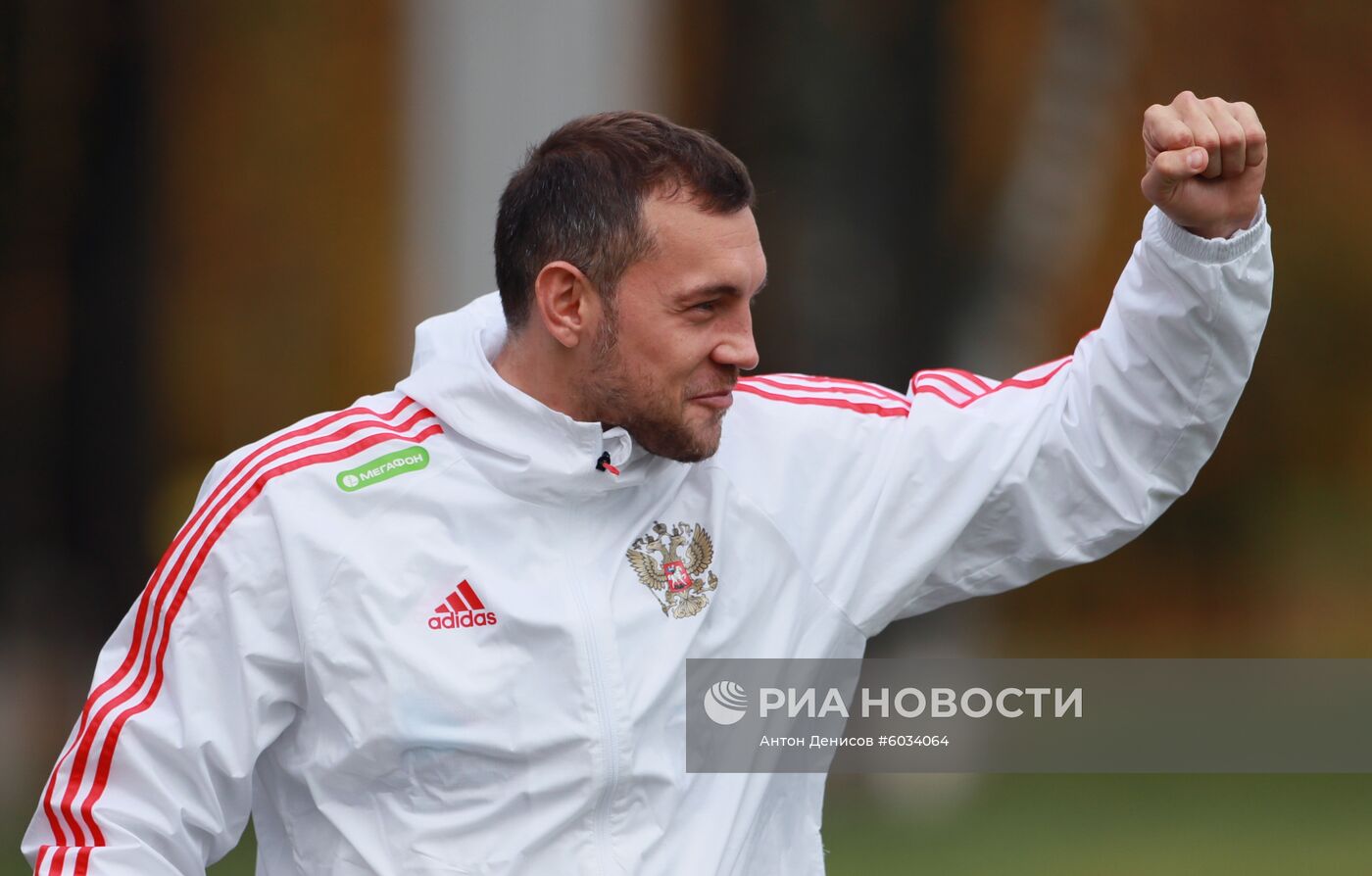 Футбол. Тренировка сборной России