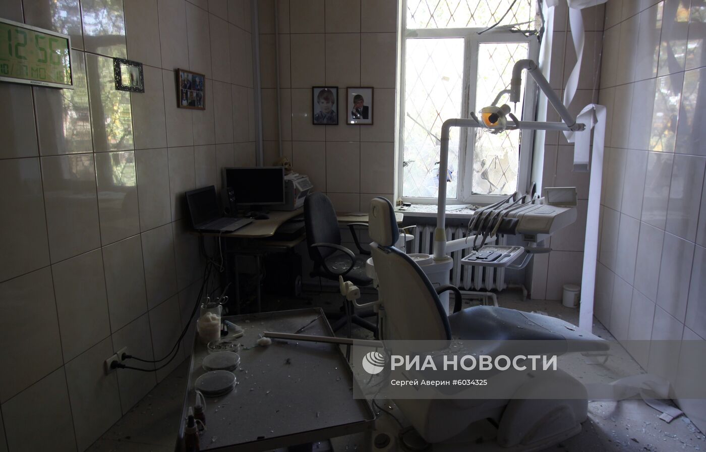 Последствия обстрела в Донецкой области