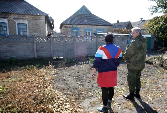 Последствия обстрела в Донецкой области