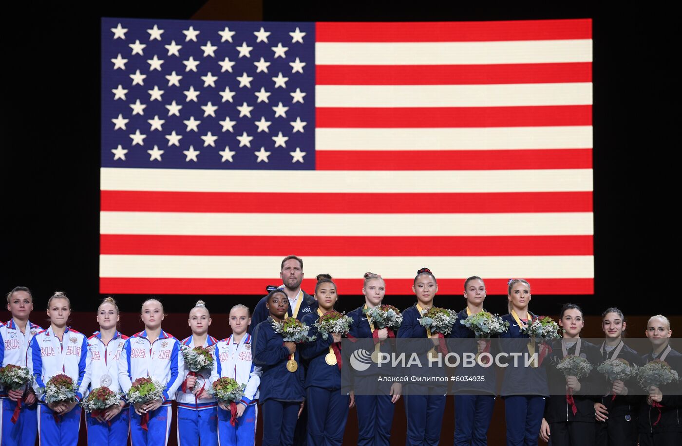 Спортивная гимнастика. Чемпионат мира. Женщины. Командное многоборье