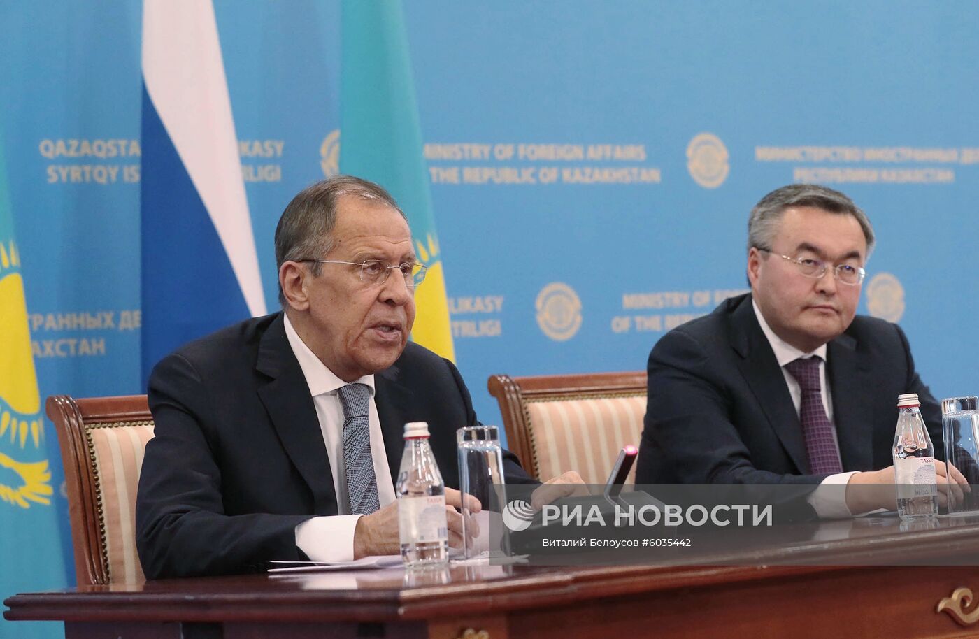 Визит министра иностранных дел РФ С. Лаврова в Казахстан