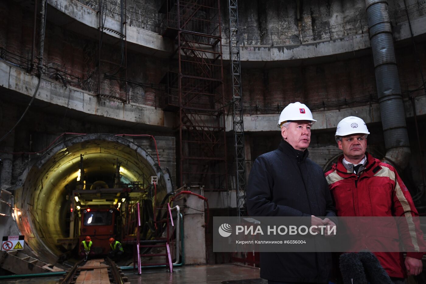 Строительство станции "Ржевская" Большой кольцевой линии метро