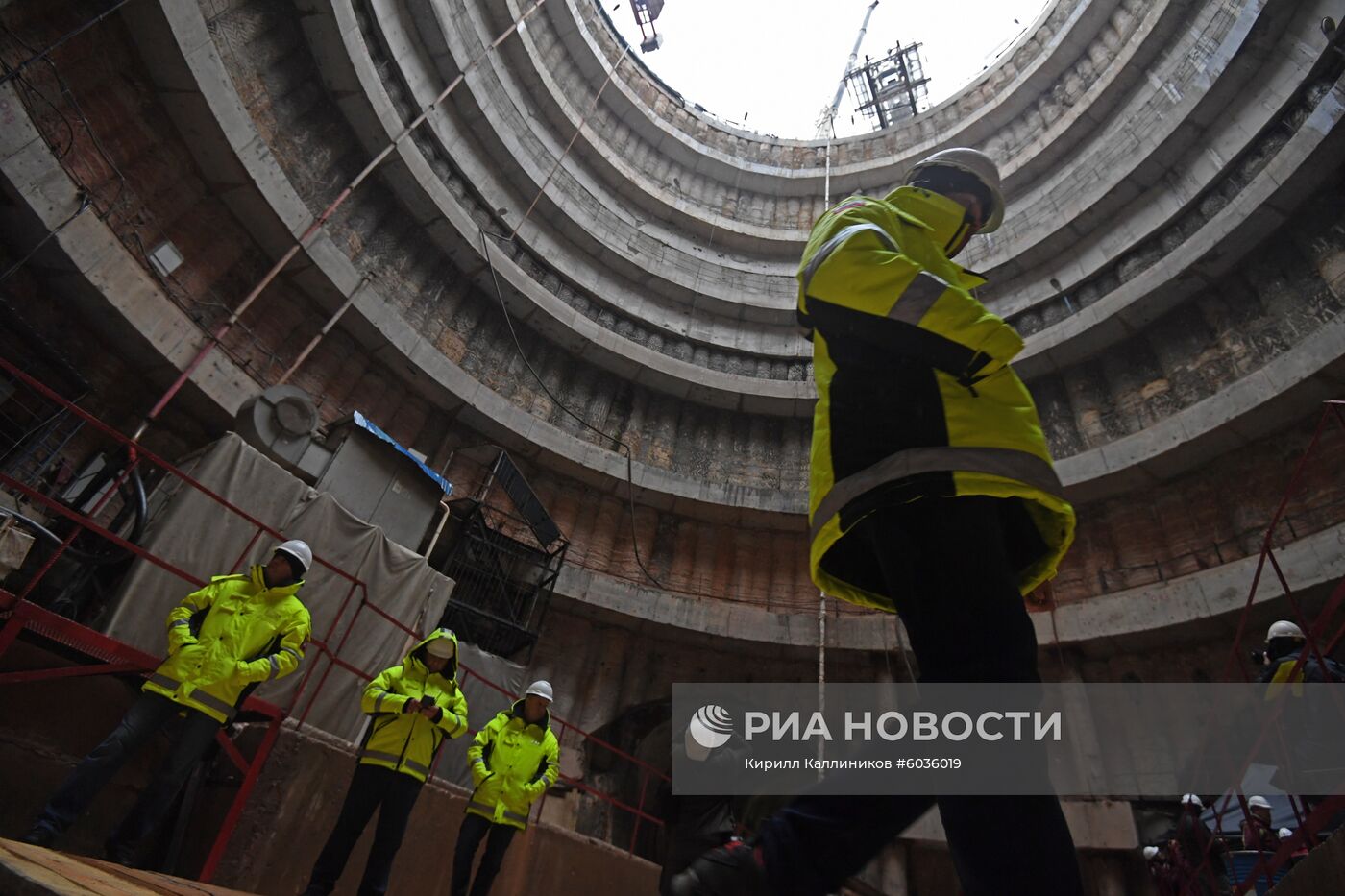 Строительство станции "Ржевская" Большой кольцевой линии метро