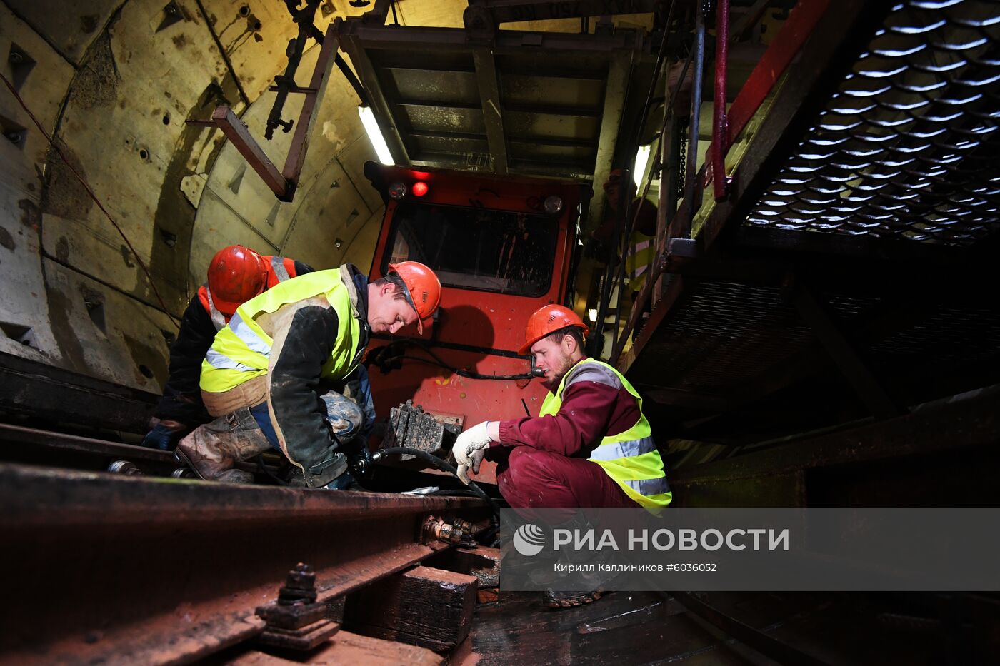 Строительство станции "Ржевская" Большой кольцевой линии метро