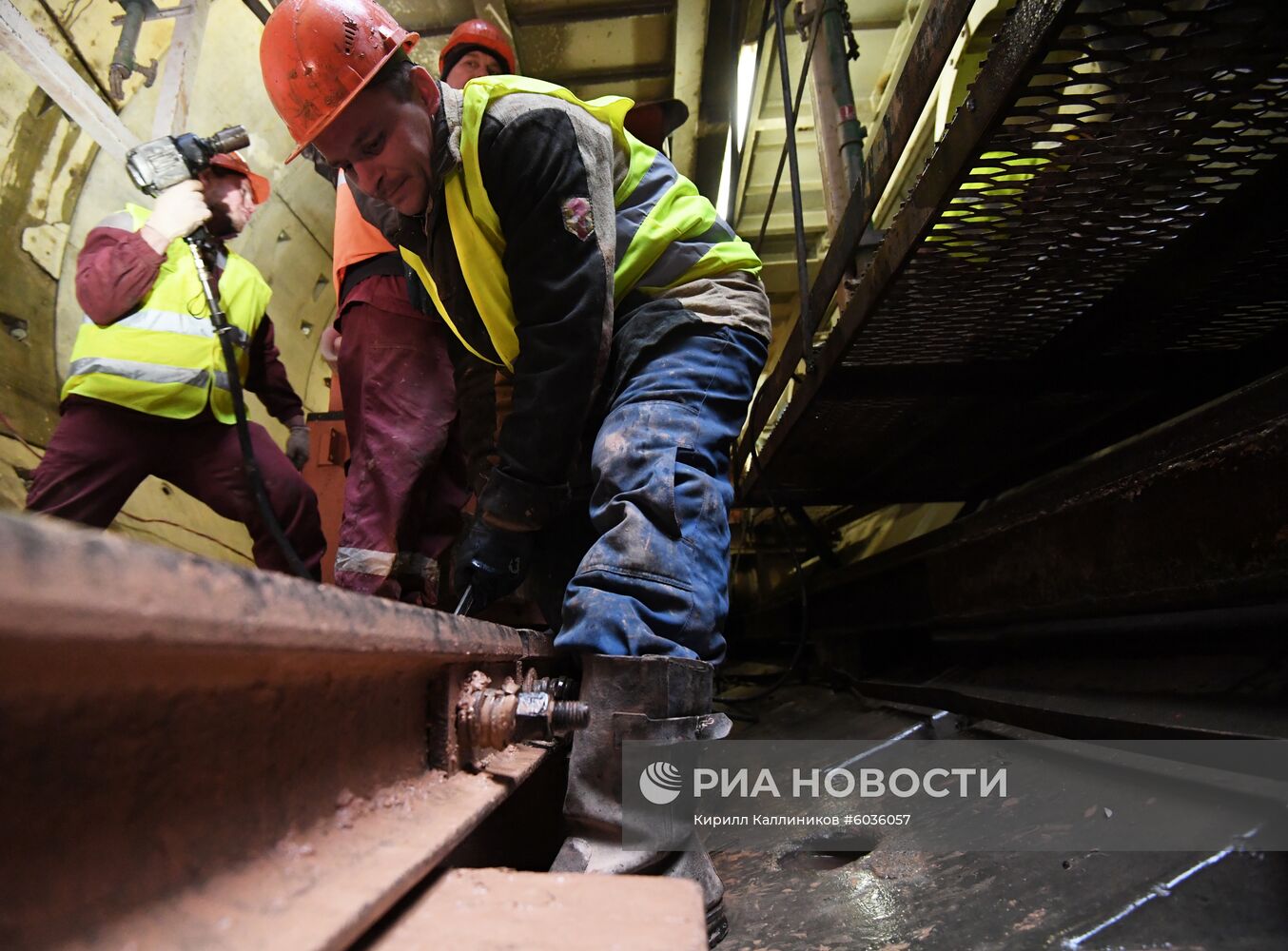 Строительство станции "Ржевская" Большой кольцевой линии метро