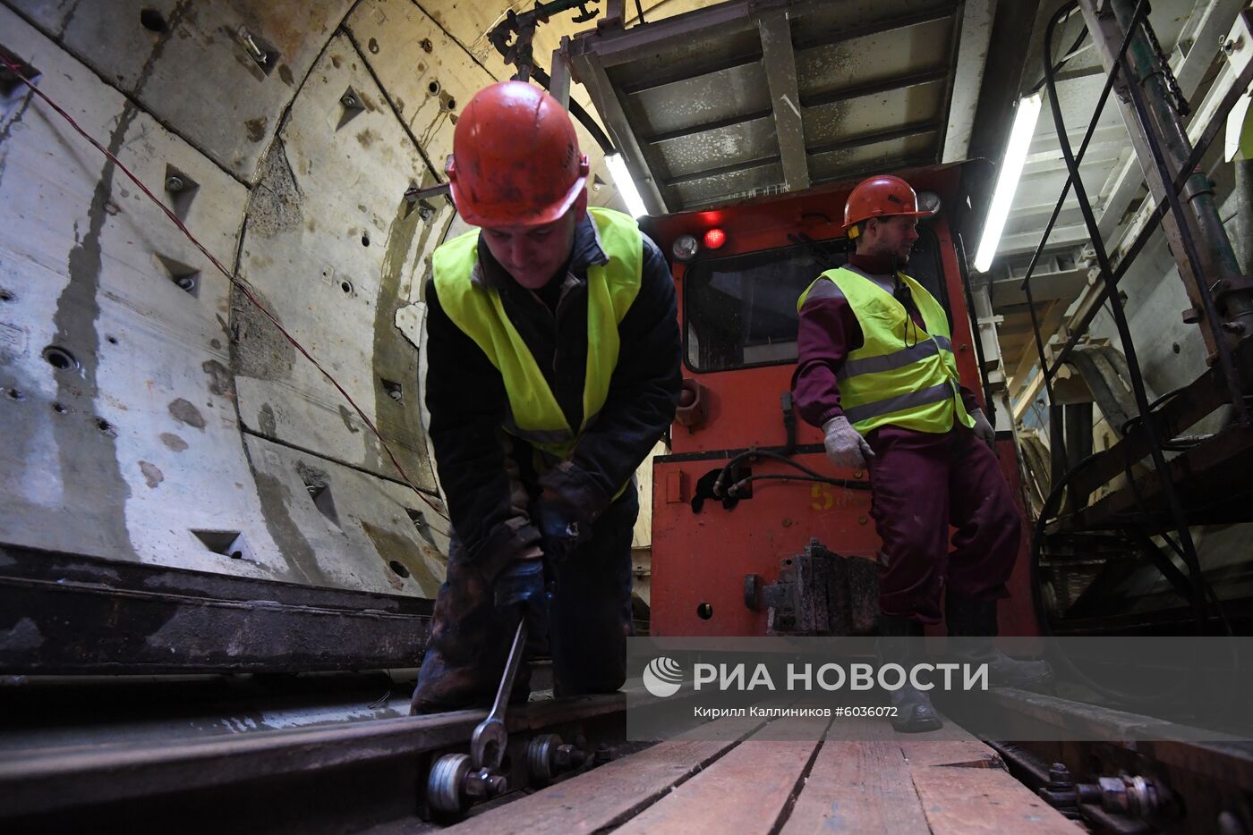 Строительство станции "Ржевская" Большой кольцевой линии метро