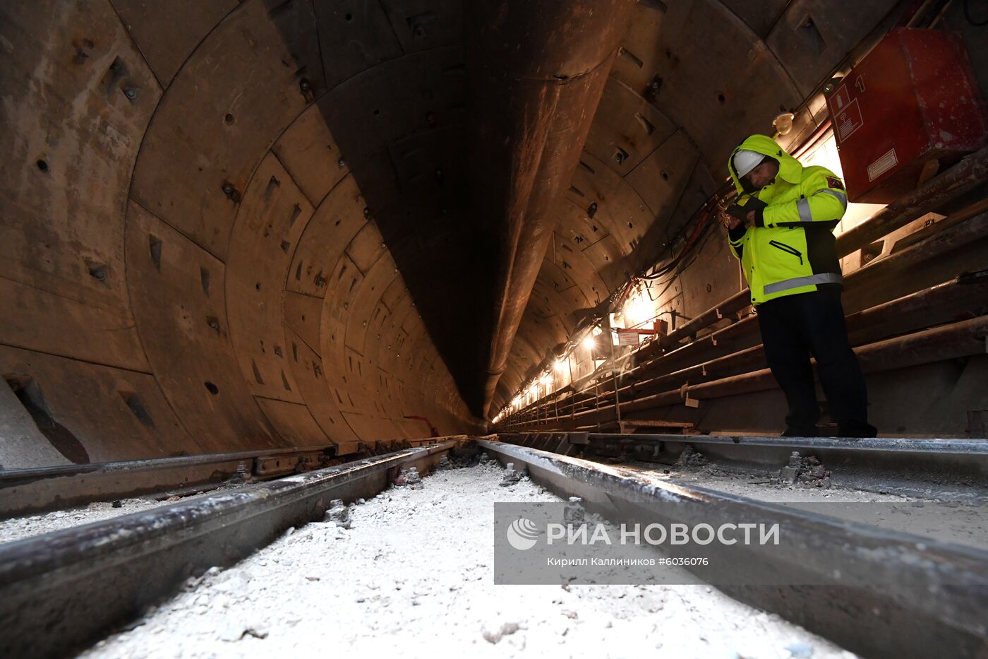 Строительство станции "Ржевская" Большой кольцевой линии метро