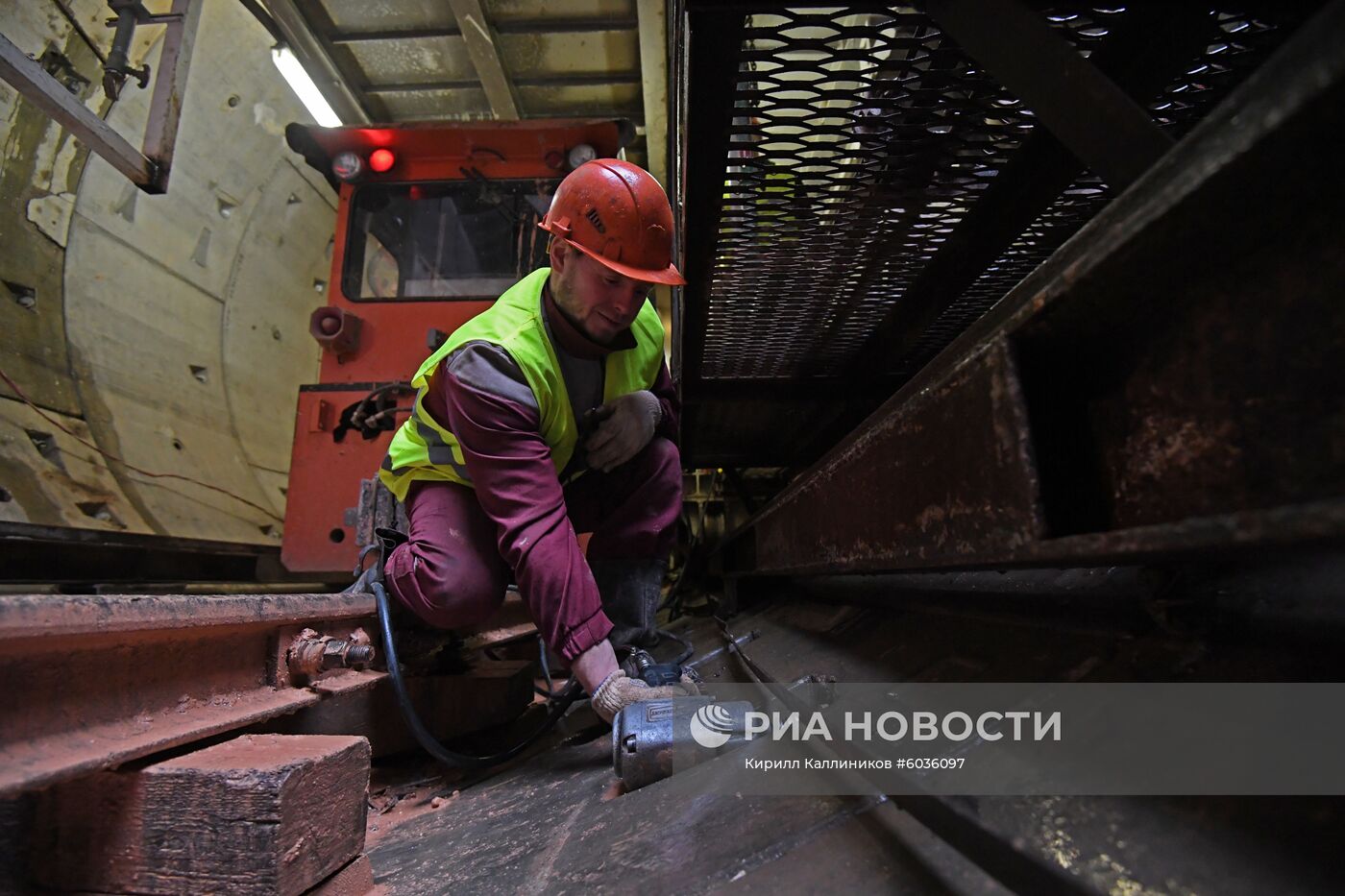 Строительство станции "Ржевская" Большой кольцевой линии метро