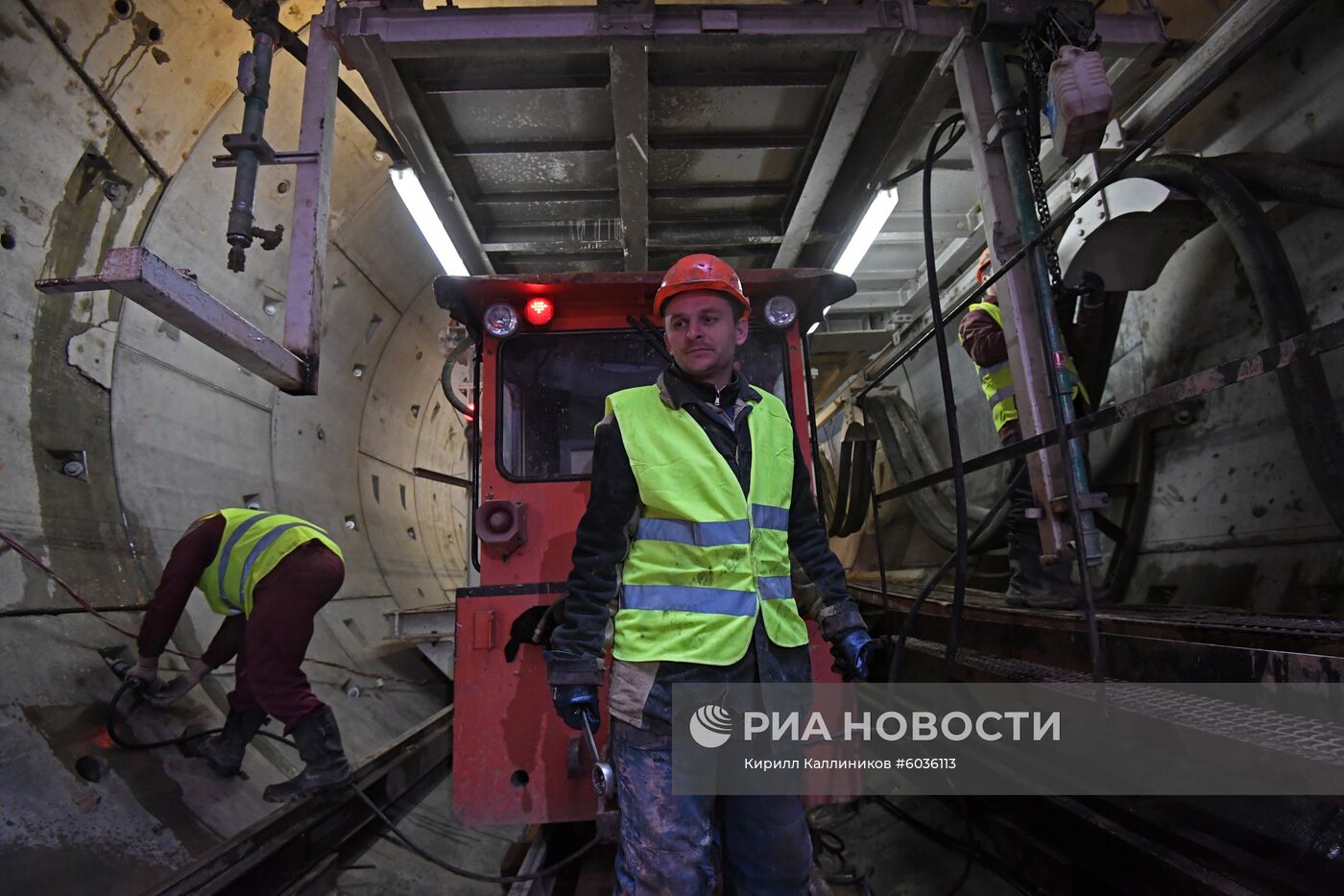 Строительство станции "Ржевская" Большой кольцевой линии метро