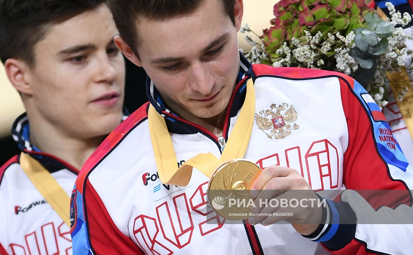 Спортивная гимнастика. Чемпионат мира. Мужчины. Командное многоборье