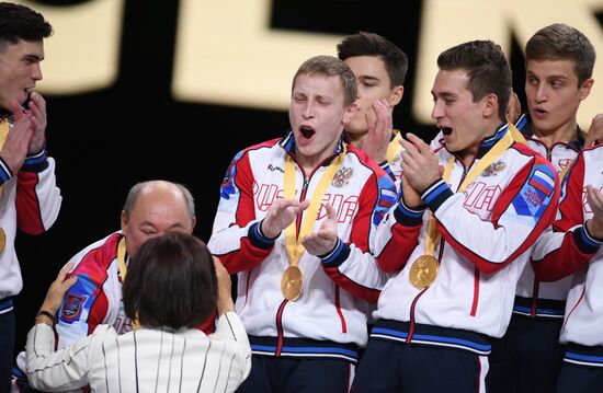 Спортивная гимнастика. Чемпионат мира. Мужчины. Командное многоборье