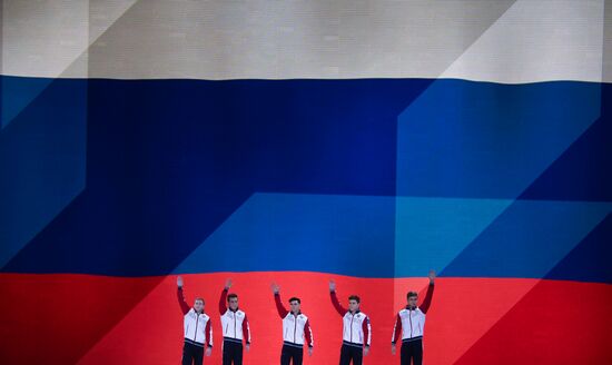 Спортивная гимнастика. Чемпионат мира. Мужчины. Командное многоборье