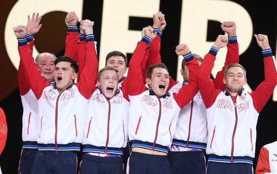 Спортивная гимнастика. Чемпионат мира. Мужчины. Командное многоборье