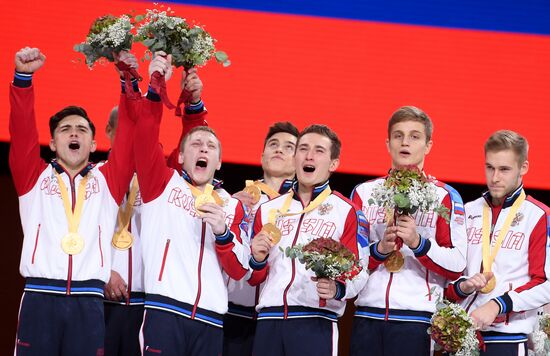 Спортивная гимнастика. Чемпионат мира. Мужчины. Командное многоборье