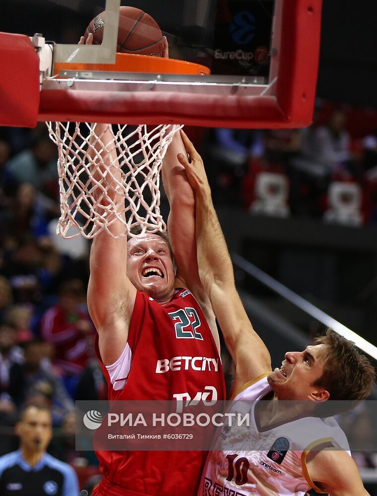 Баскетбол. Кубок Европы. Матч "Локомотив-Кубань" - "Умана Рейер"