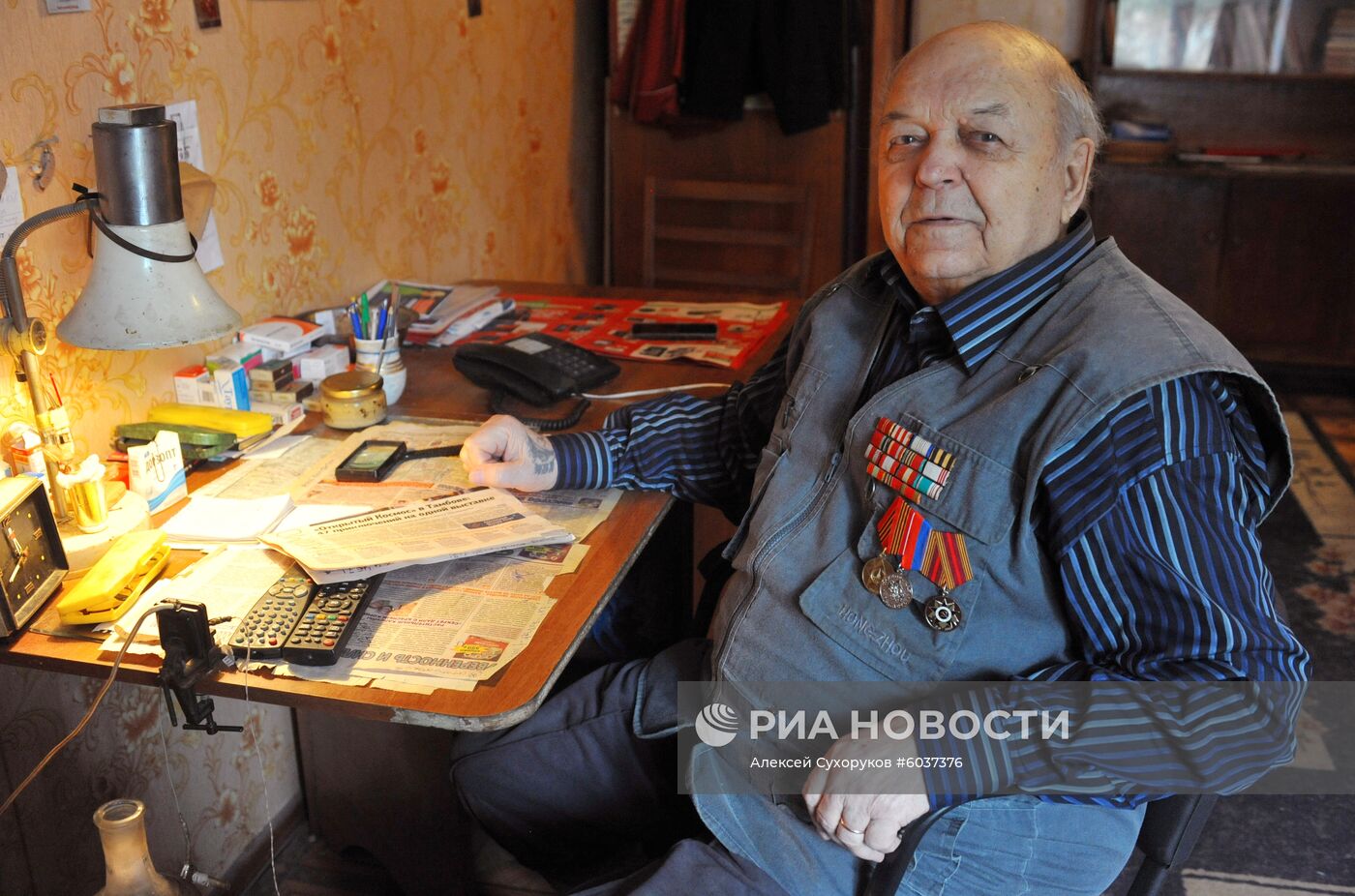 Ветеран Великой Отечественной Войны Ю. В. Желудков
