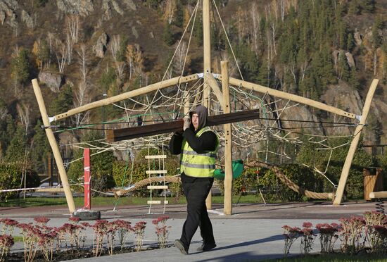 Благоустройство набережной в Дивногорске