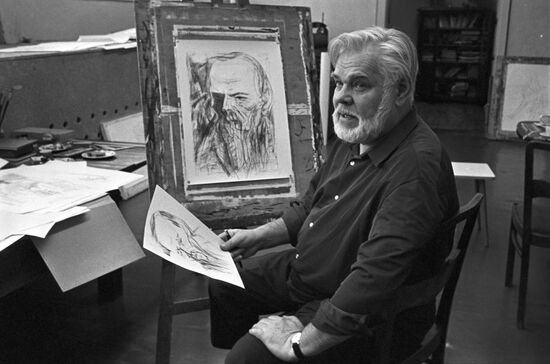 Советский художник В. Н. Горяев