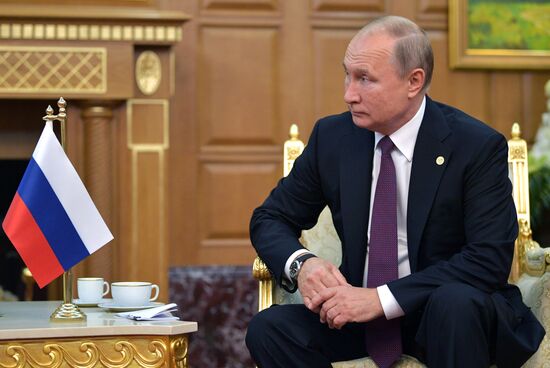 Визит президента РФ В. Путина в Туркмению