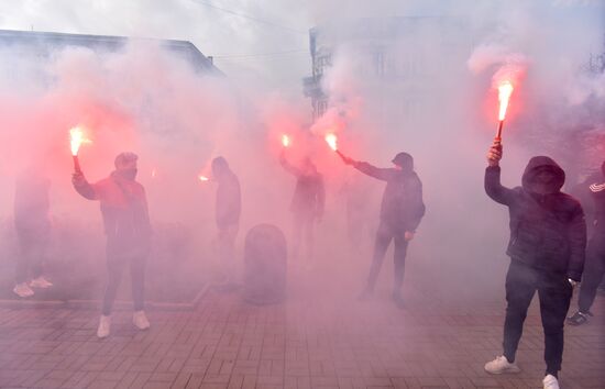 Акция против произвола полиции во Львове