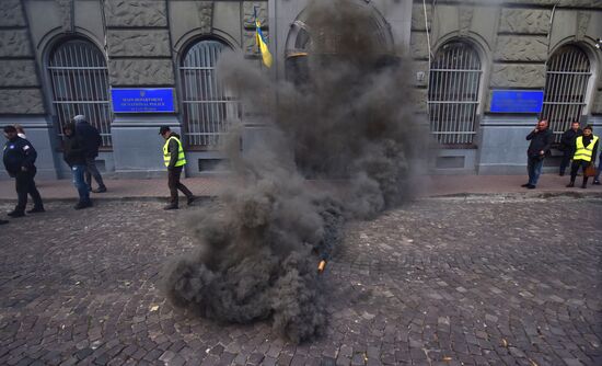 Акция против произвола полиции во Львове