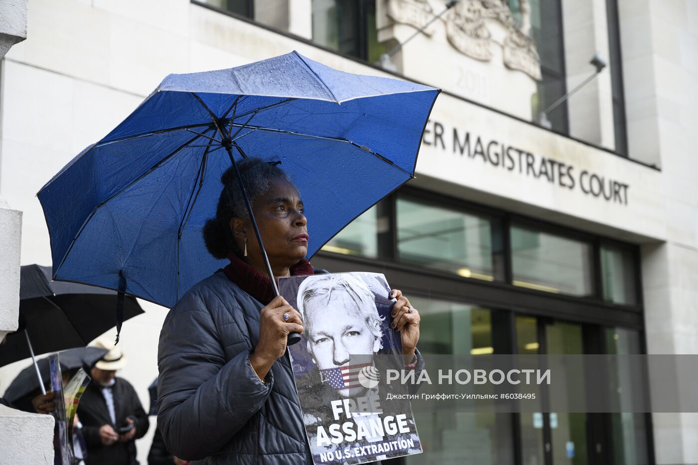 Акция в поддержку Дж. Ассанжа в Лондоне