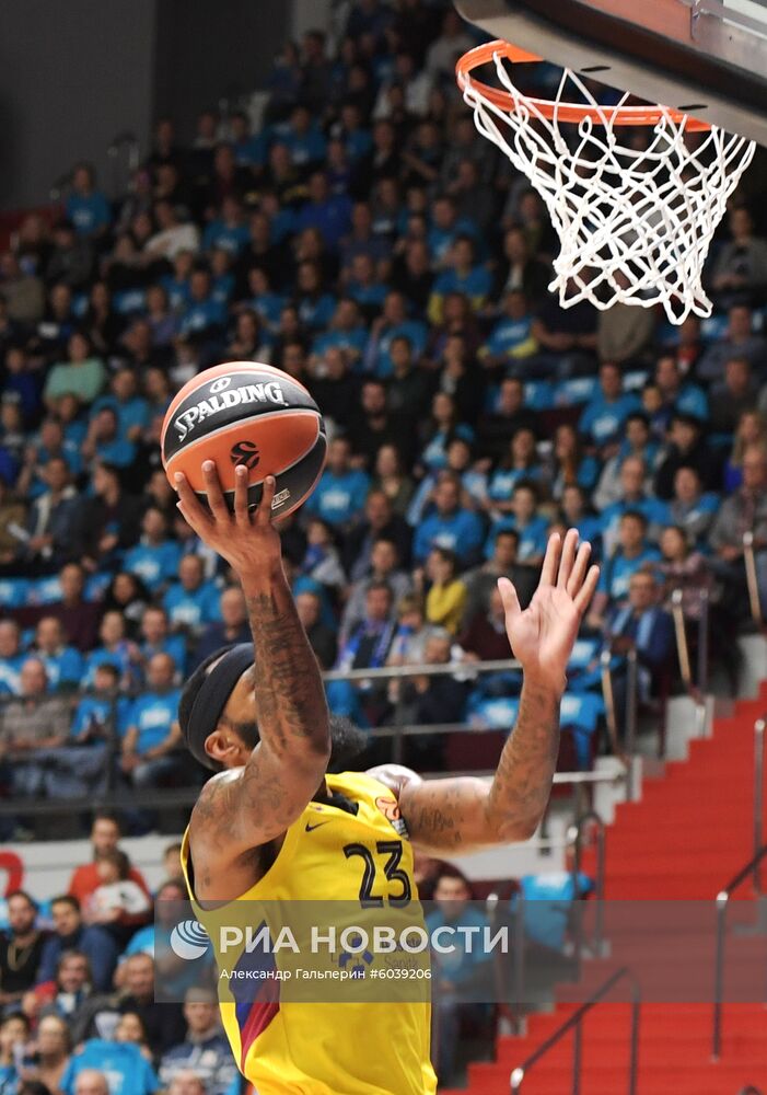 Баскектбол. Евролига. Матч "Зенит" - "Барселона"